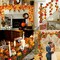 2 Pack Fall Decorations Maple Leaf Lights Garland Multicolored, 20Ft 40LED Battery Operated Fall Leaves Garland with Light String Wedding Autumn Harvest Table Porch Indoor Xmas Home Thanksgiving Decor